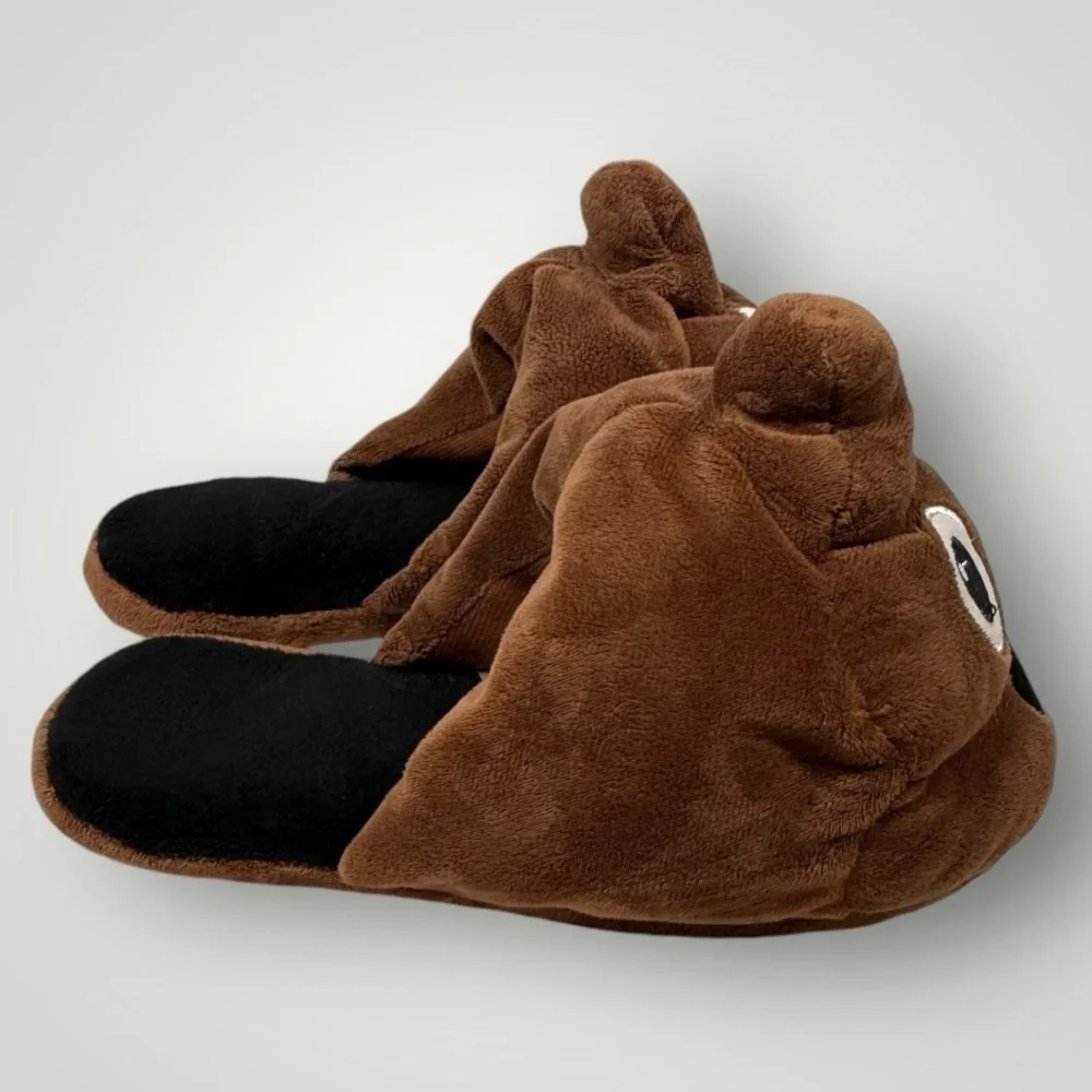 Kids Poop Emoji slippers size 7-8